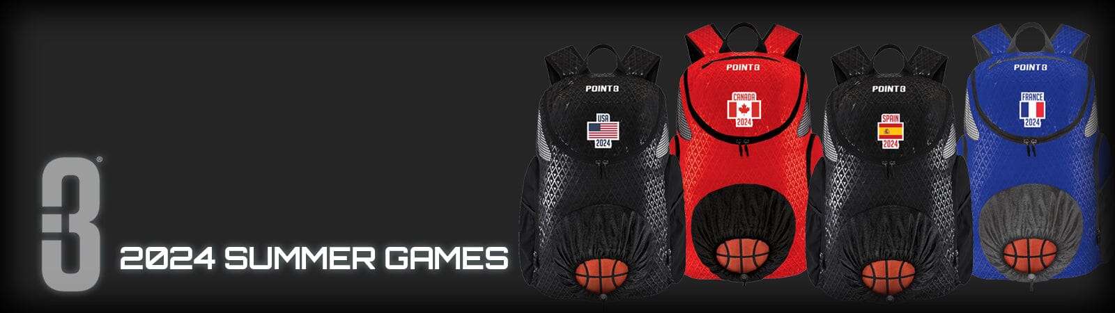 2024 Summer Games Backpacks - POINT 3 Basketball