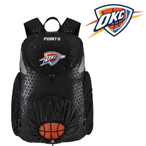 OKLAHOMA CITY THUNDER FAN KIT: Road Trip Backpack + FREE ISlides! Basketball Accessories POINT3 Gear