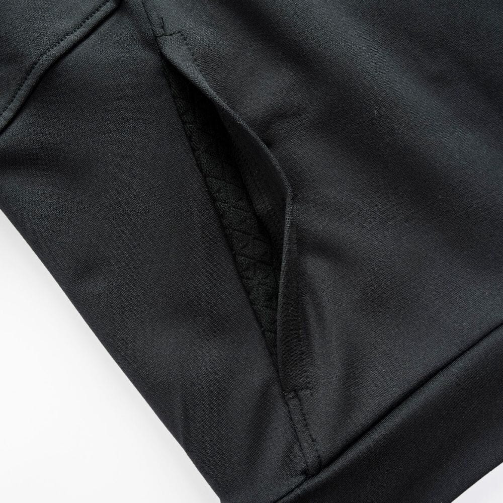 Black Versa S/S Hooded Warm - Up Top - POINT 3 Basketball