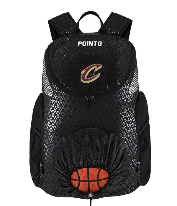 Cleveland Cavaliers Road Trip 2.0 Basketball Backpack Point 3 Basketball Grey