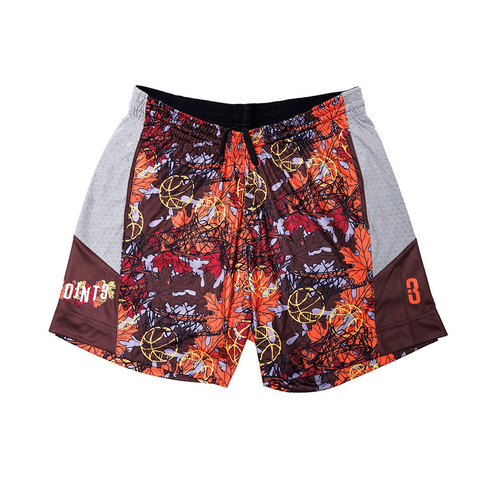 "Falling Leaves" DRYV Baller 2.0 Shorties - POINT 3 Basketball