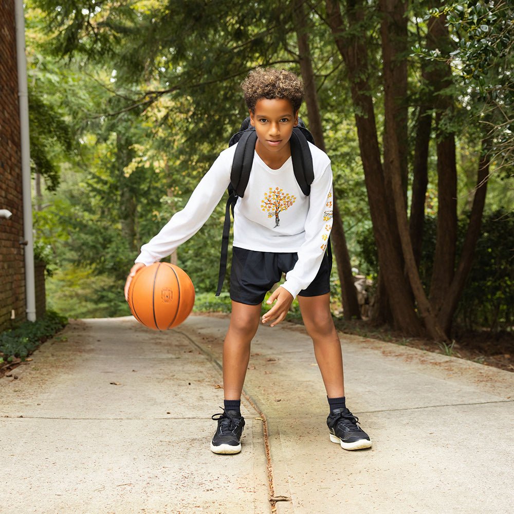 "Falling Leaves" Long Sleeve Tee - POINT 3 Basketball