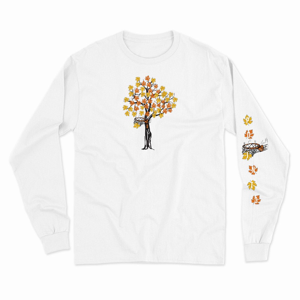 "Falling Leaves" Long Sleeve Tee - POINT 3 Basketball