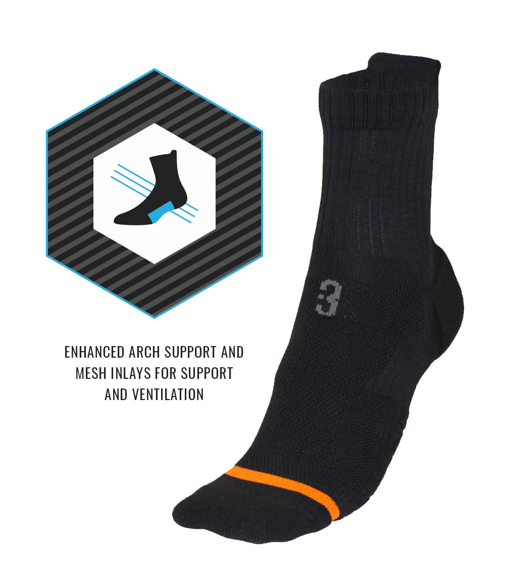 Impact Mid Basketball Socks - POINT 3 Basketball