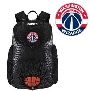 WASHINGTON WIZARDS FAN KIT: Road Trip Backpack + FREE ISlides! Basketball Accessories POINT3 Gear