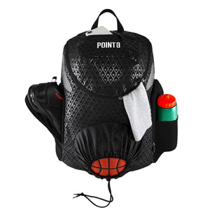 LOS ANGELES LAKERS FAN KIT: Road Trip Backpack + FREE ISlides! Basketball Accessories POINT3 Gear