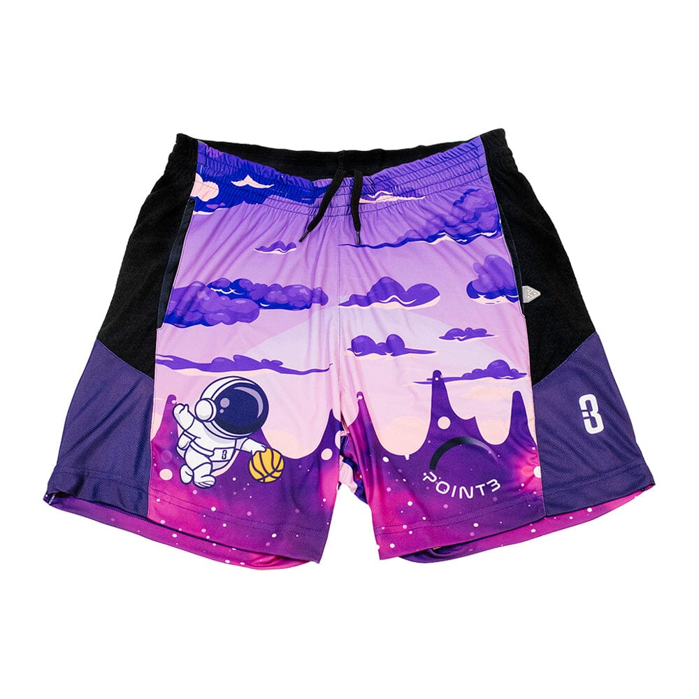 “Space Walk” DRYV Baller 2.0 Shorties - POINT 3 Basketball