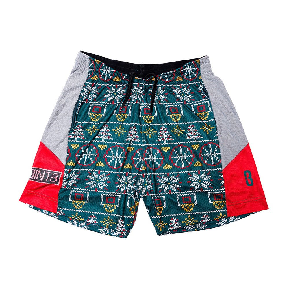 "Ugly Xmas Sweater" DRYV Baller 2.0 Shorties - POINT 3 Basketball