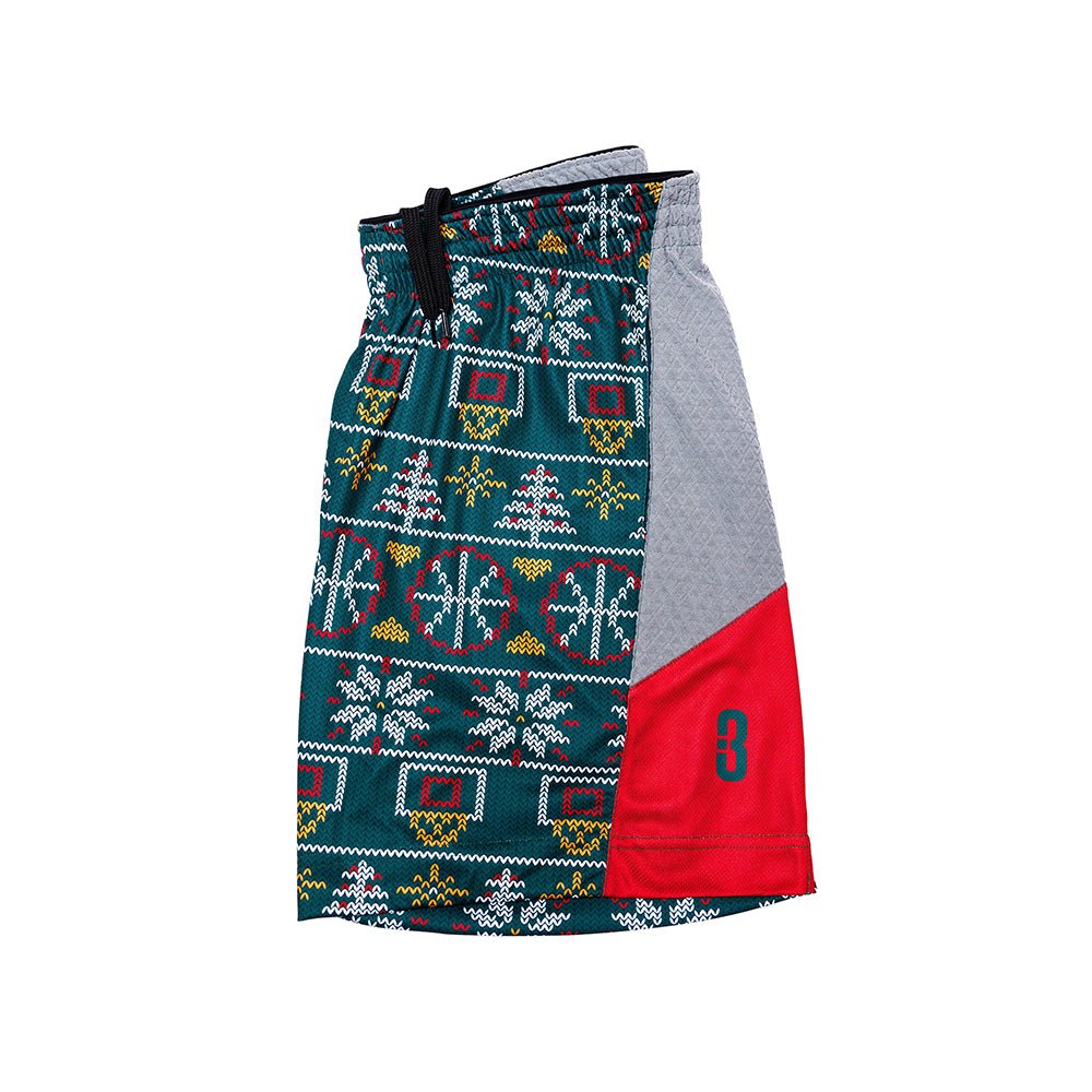 &quot;Ugly Xmas Sweater&quot; DRYV Baller 2.0 Shorties - POINT 3 Basketball