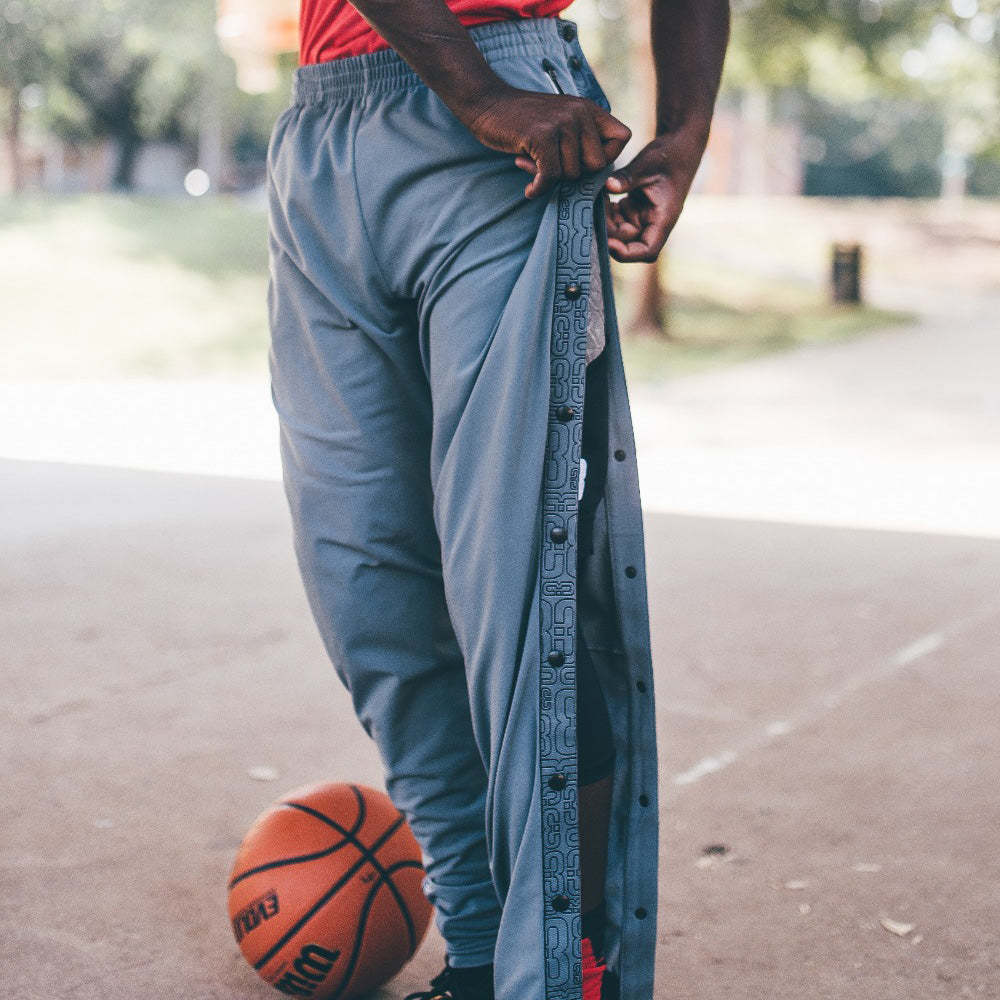Buy THWEI Mens Tear Away Basketball Pants Casual High Split Snap Button  Sweatpants Black L at Amazonin
