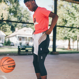 X-Small, Black) - Bucwild Sports 3/4 Basketball Compression Pants