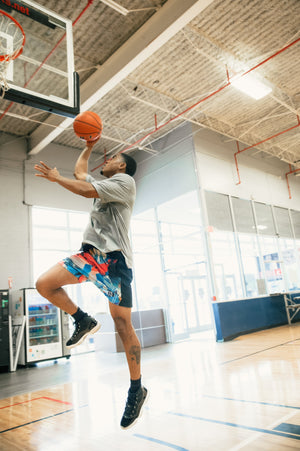Sen2 x POINT3 DRYV Baller Shorties “Asphalt Legend" basketball shorts POINT 3 Basketball