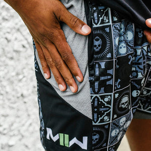 Call of Duty MWII "Day of the Dead" DRYV Baller 2.0 Shorties Shorts POINT3 Gear