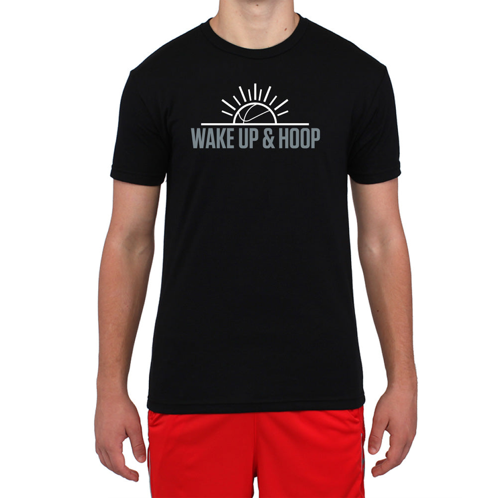 Wake Up &amp; Hoop T-Shirt graphic T&#39;s POINT 3 Basketball