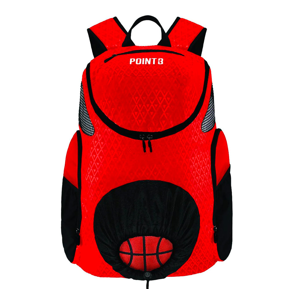 Mua POINT3 Basketball Backpack Road Trip 2.0, Bag with Drawstring for  Soccer, Volleyball & More, Compartments for Shoes, Water, & Clothes, Water  Resistant Equipment Bag, Unisex Sports Backpack - Red trên Amazon